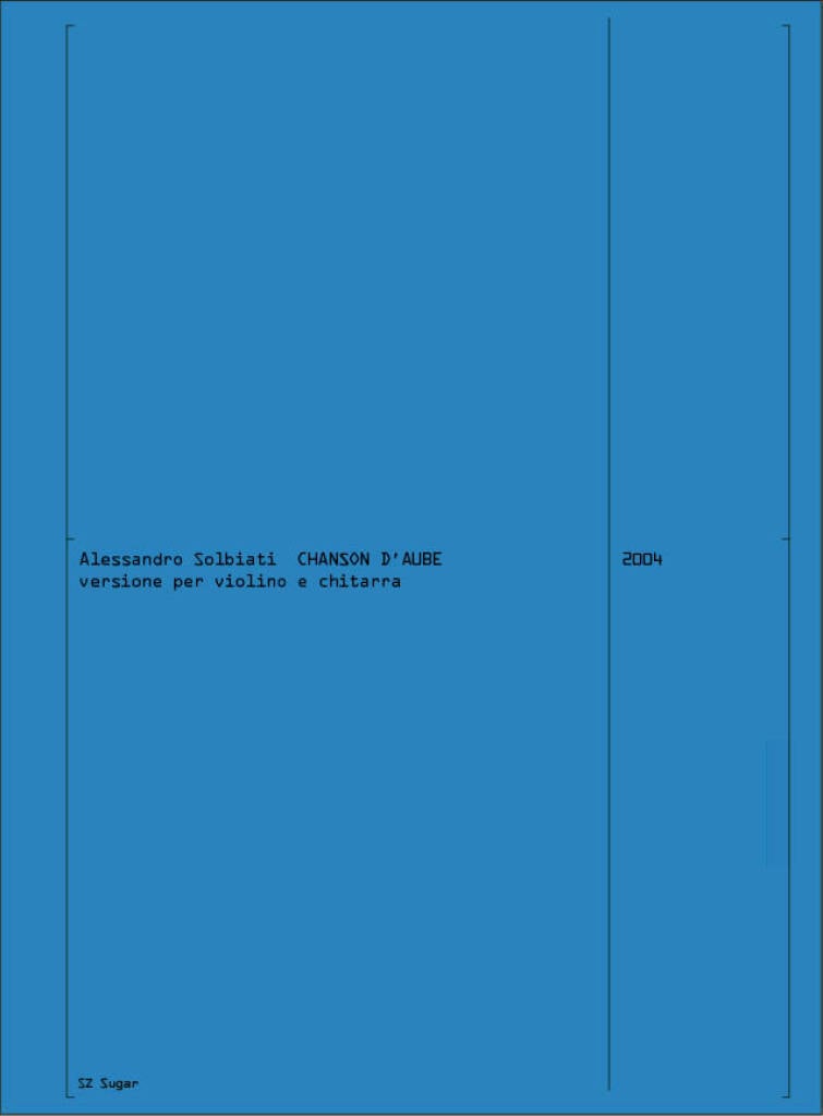 Chanson D'Aube per Violino e Chitarra